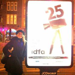 Wendy Dent in Amsterdam for the world premiere of her film 'December 25' at IDFA